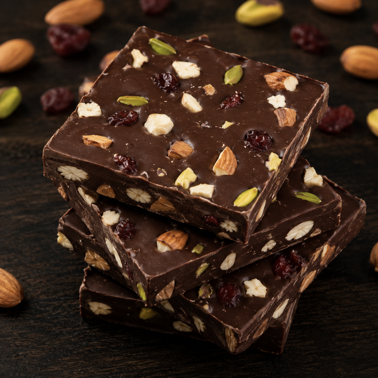 Mixed nut chocolate assortment